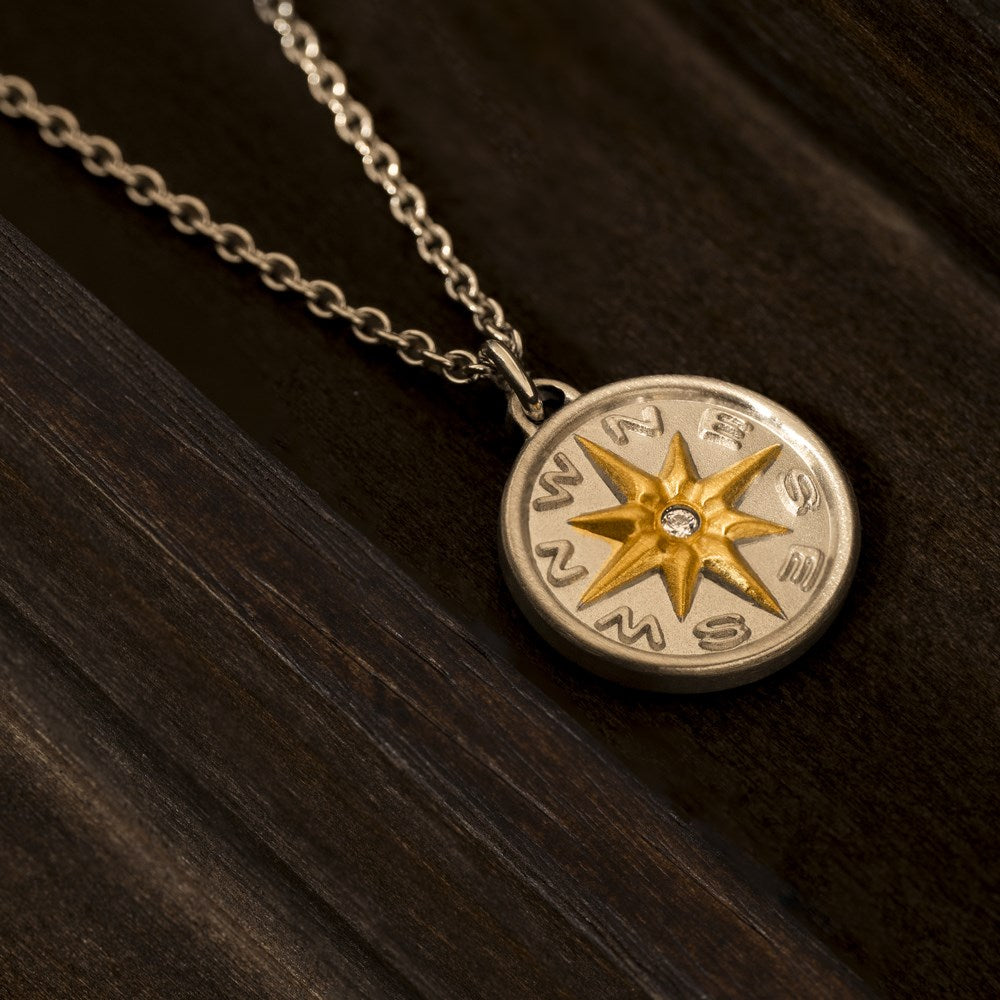SON chain steel with compass