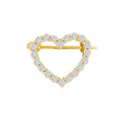 silver brooch heart 19mm OBINOR