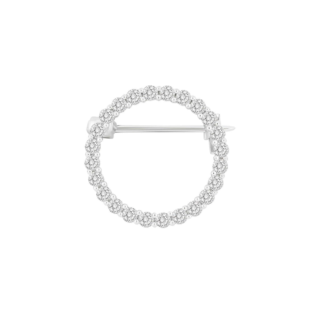 Silberbrosche Kreis 20mm OBINOR