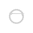 silver brooch circle 20mm OBINOR