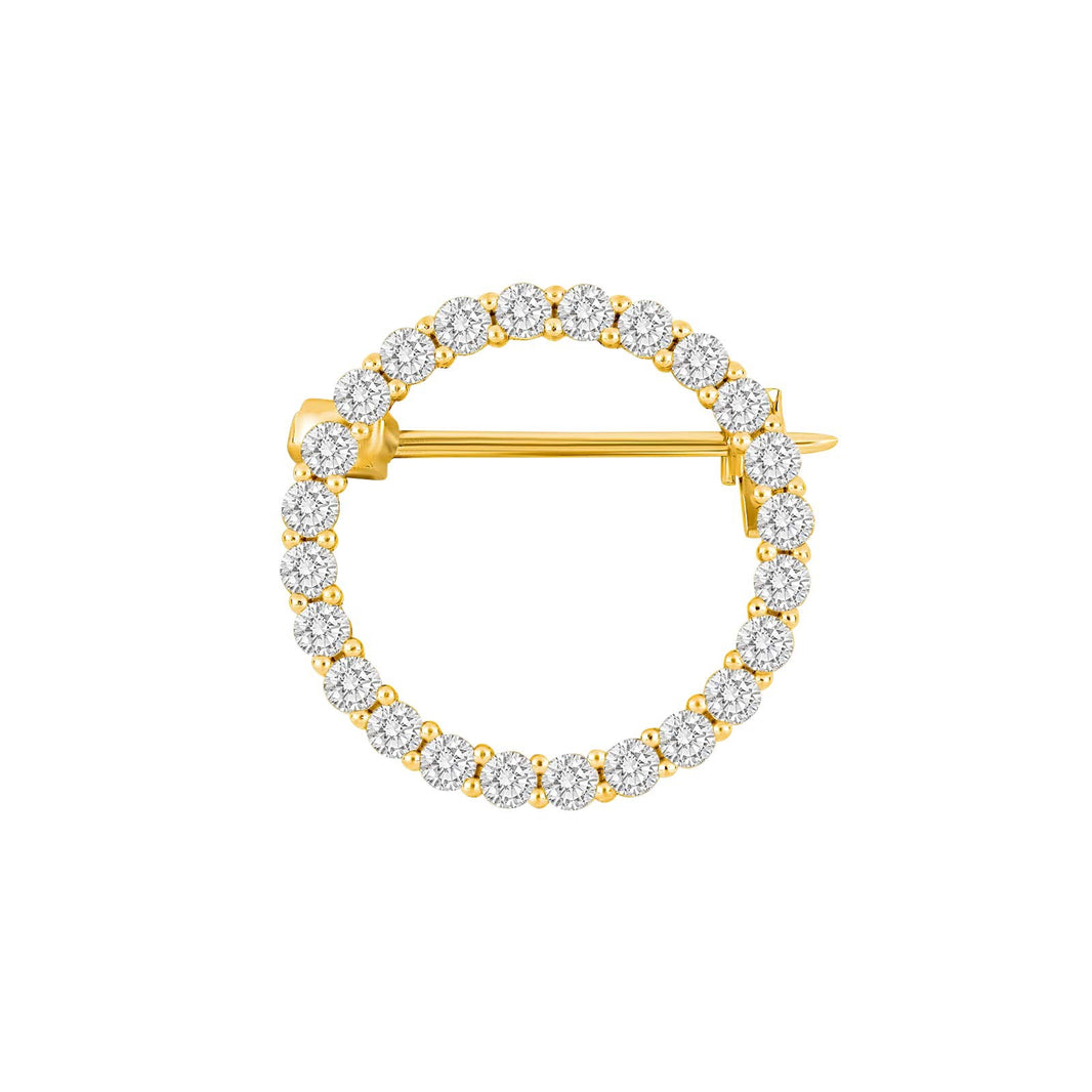 Silberbrosche Kreis 20mm OBINOR