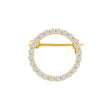 silver brooch circle 20mm OBINOR
