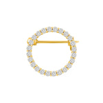 silver brooch circle 20mm OBINOR