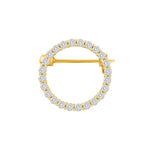 silver brooch circle 20mm OBINOR