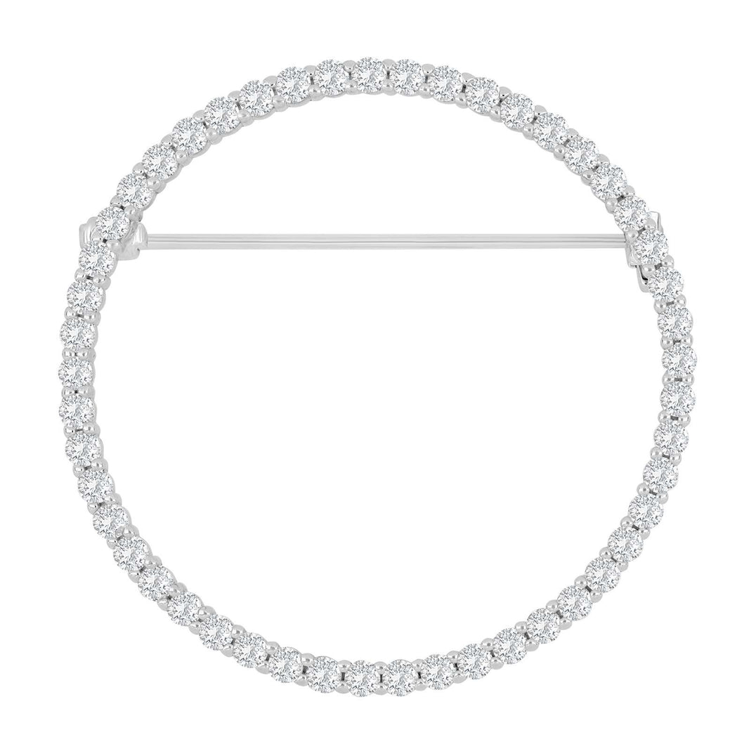 Silberbrosche Kreis 40mm OBINOR