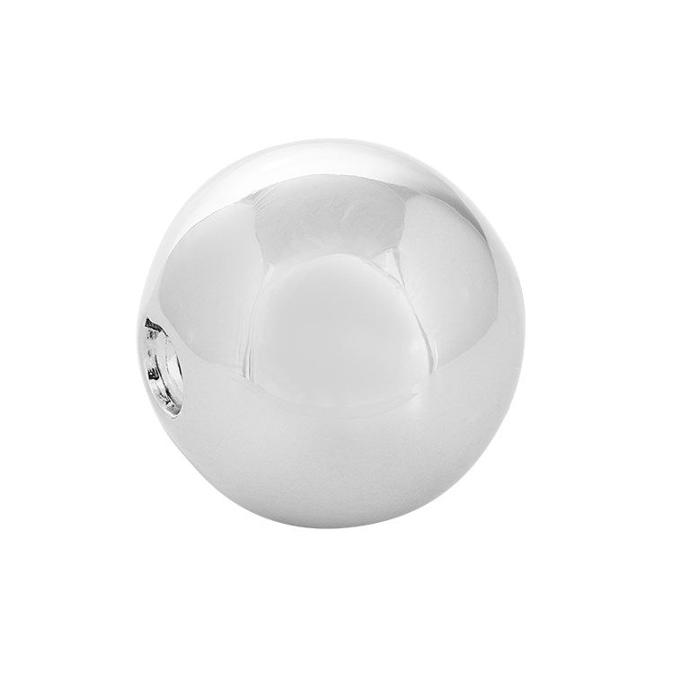 Silver rhod. ball 18mm