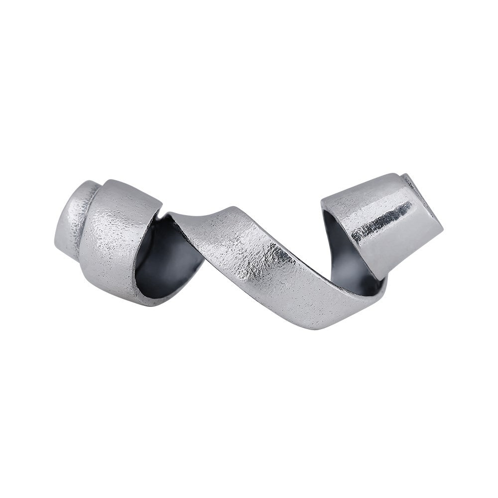 Silber matt + Oxid. "Chip" System-Schloss horizontal - Vergoldet