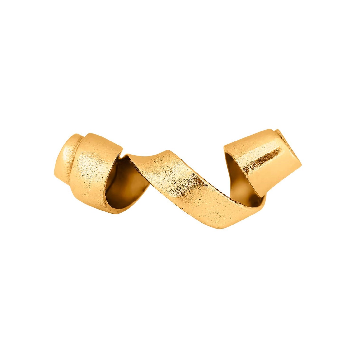 Silber matt + Oxid. "Chip" System-Schloss horizontal - Vergoldet