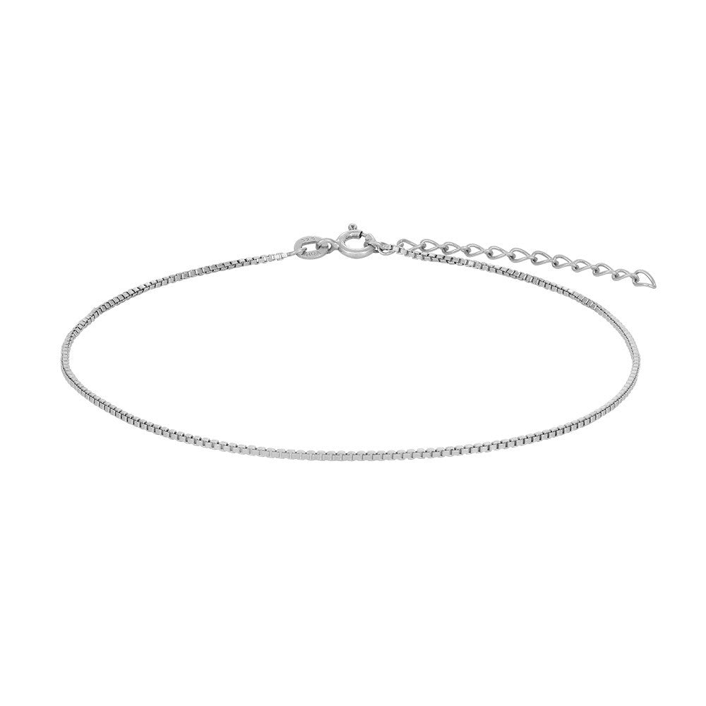 Rhod. Silber Fusskette SUMMER52 23+4cm