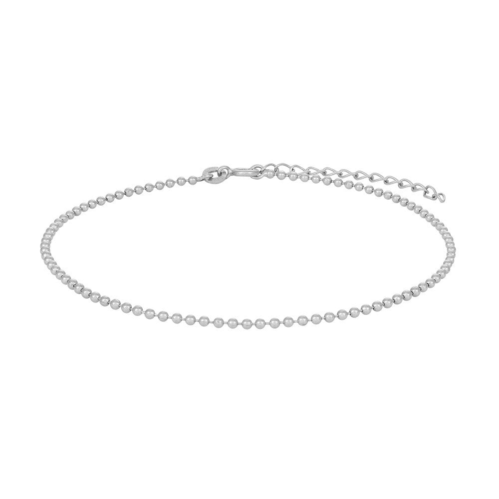 Rhod. Silber Fusskette SUMMER52 23+4cm