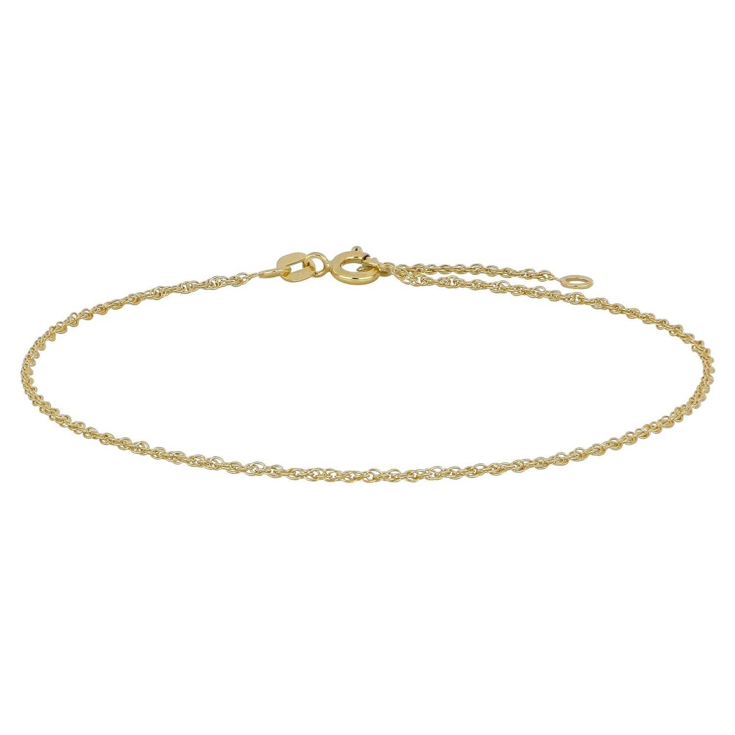 9kt. Goldfusskette Cordel