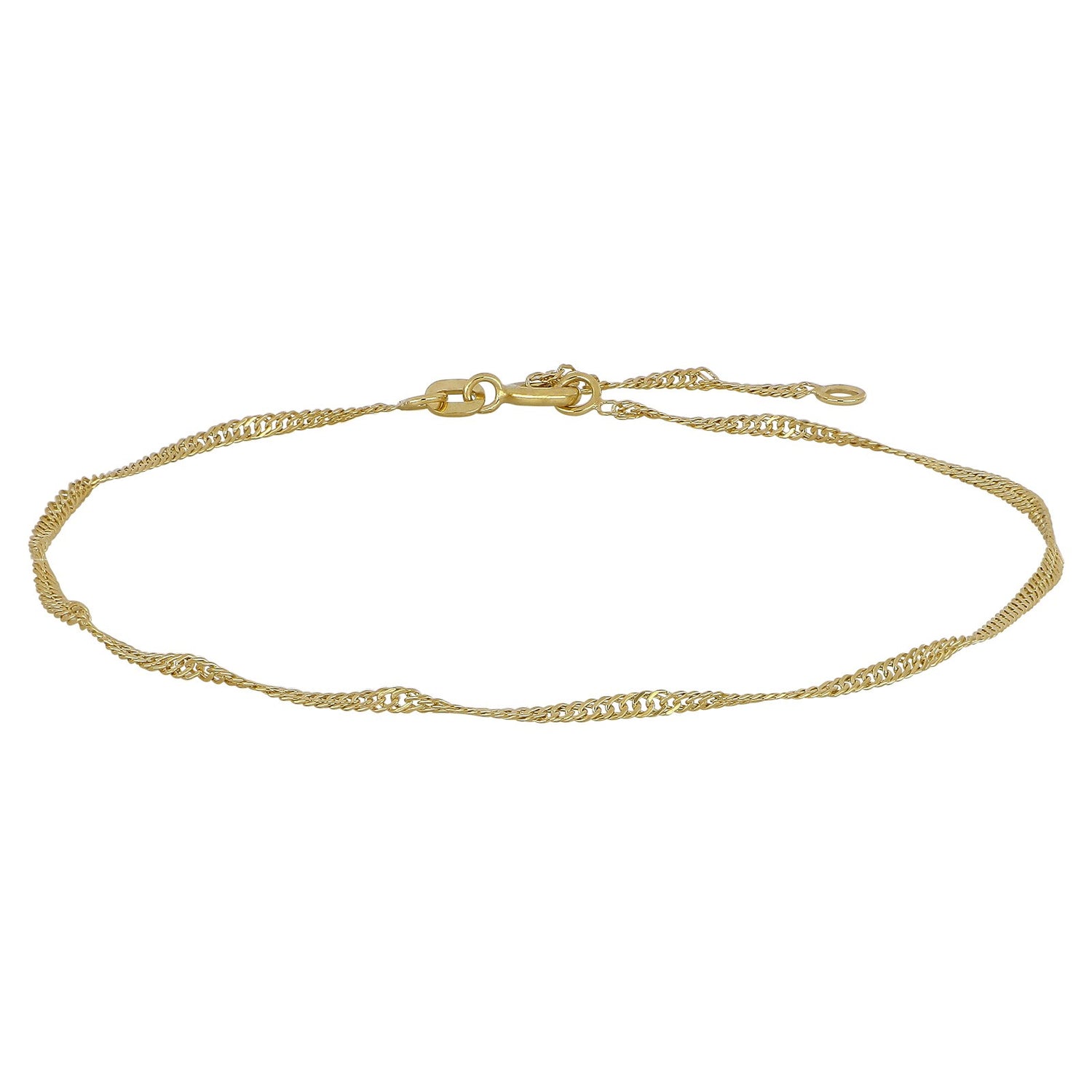 9kt. Goldfusskette Singapur