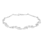 Rhod. Silberarmband m/cz