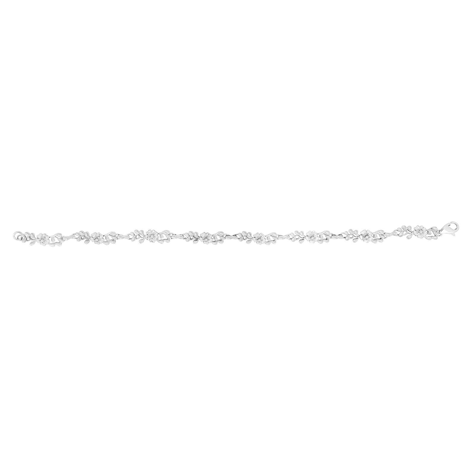 Rhod. Silberarmband m/cz