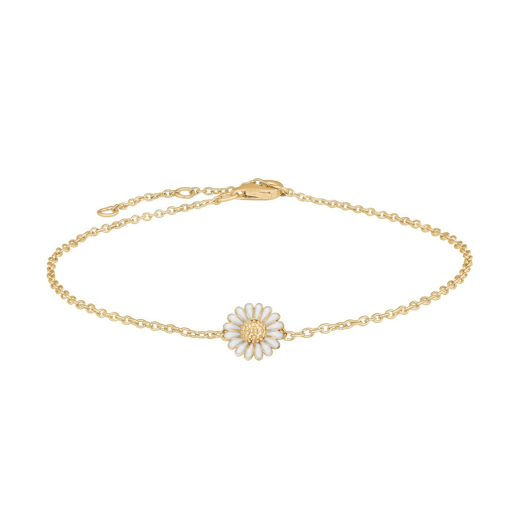 Goldpl. silver bracelet Marguerite 10mm