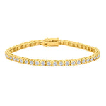 14ct. gold tennis bracelet 4.0ct W/SI