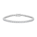 14ct. whitegold tennis bracelet 4.0ct W/SI
