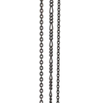 SHAPE Silver oxid. 3rows chain anchor 45cm