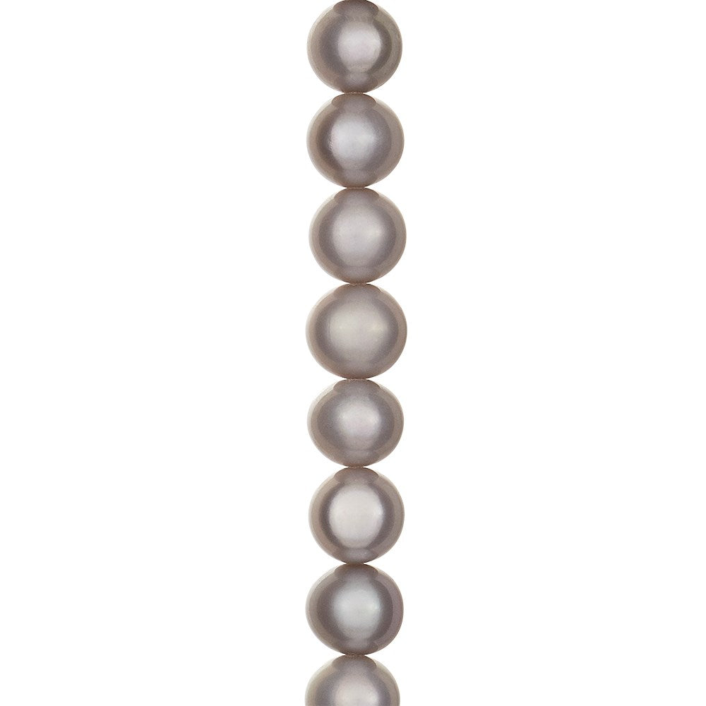 Ferskvandsperle system-kæde grå 18cm