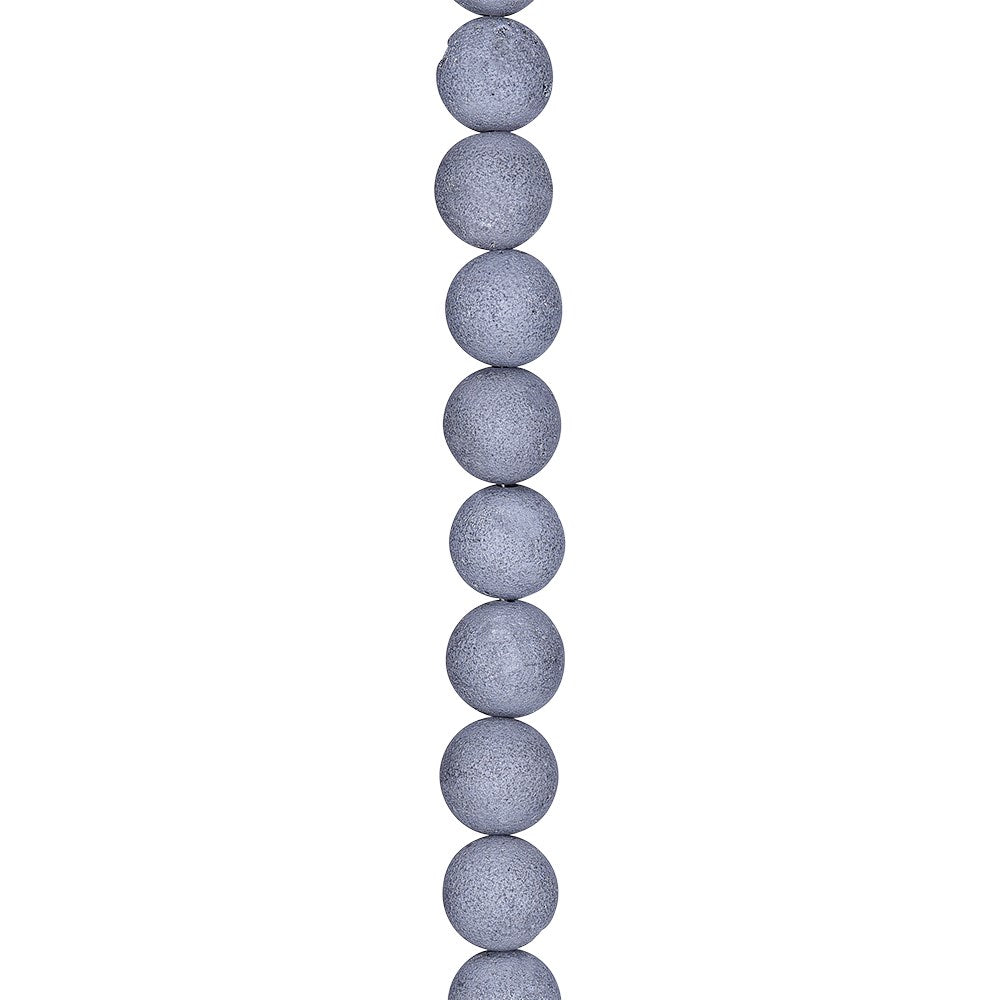 Juicy agat Stenkæde grå 10mm 45cm