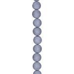 Juicy agat Stenkæde grå 10mm 45cm