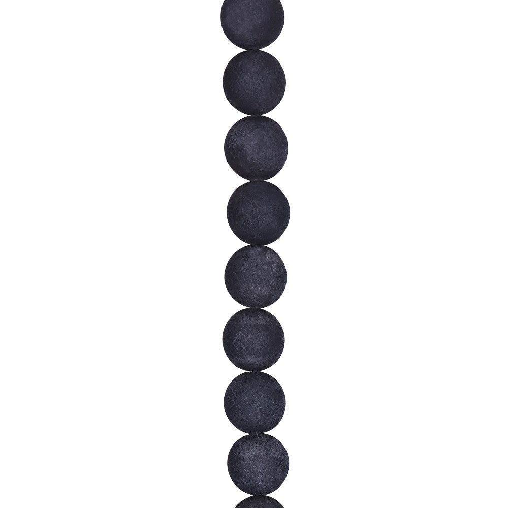 SHAPE Juicy Agat Stein Kette schwarz 10mm 45cm