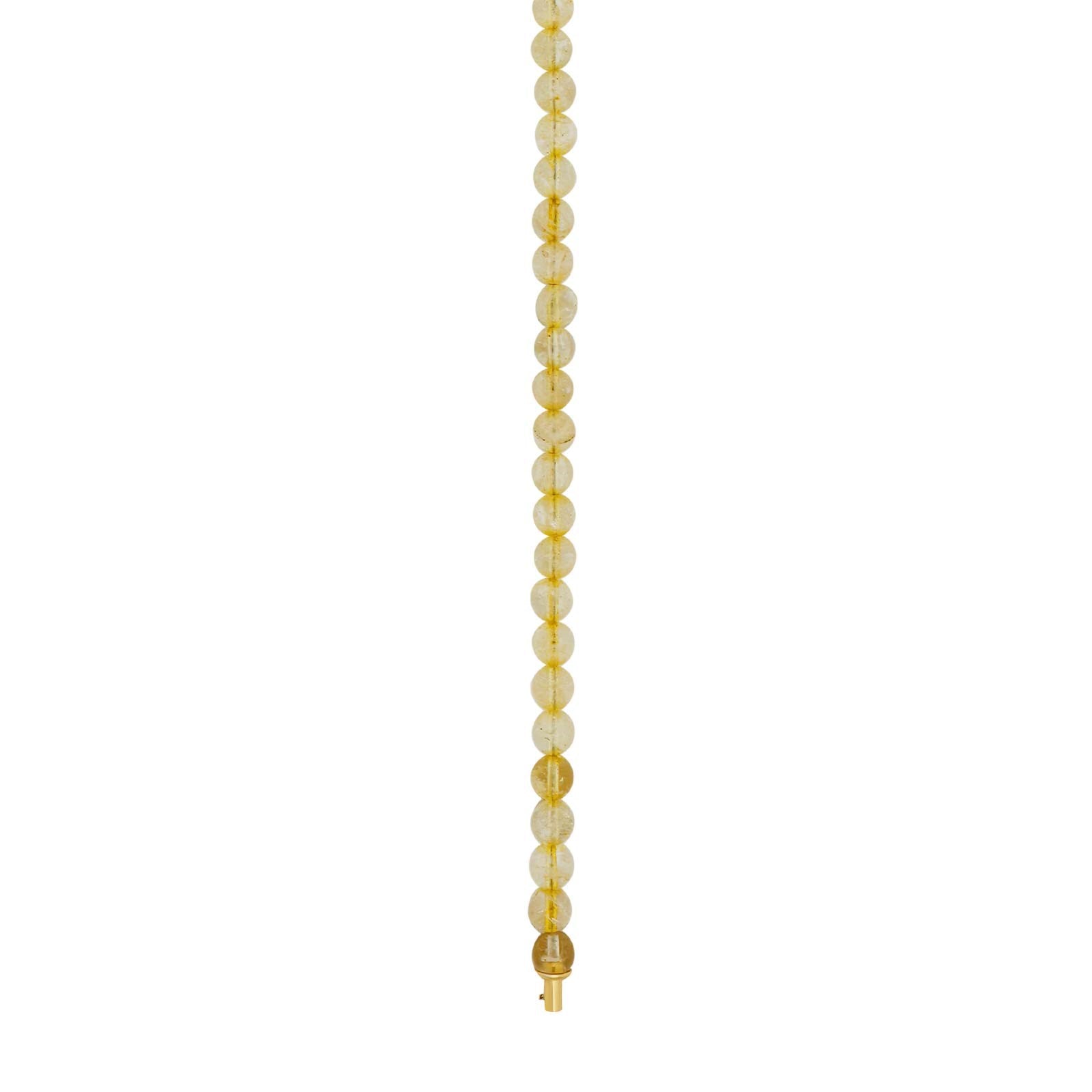 Citrine stone chain 6mm 45cm