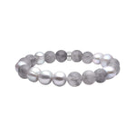 Multi grey color bracelet 10mm