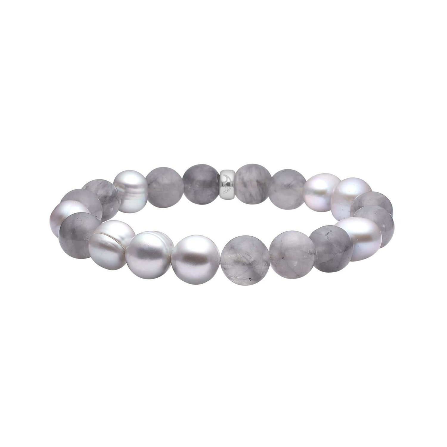 Multi Grau Armband 10mm