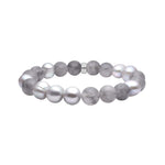 Multi grey color bracelet 10mm