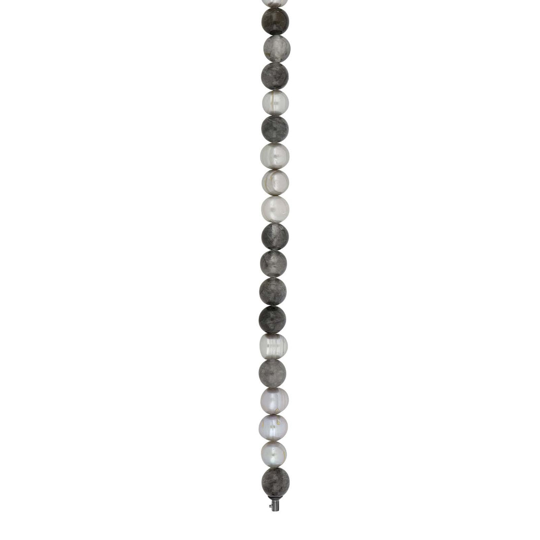 Multi grey color chain 10mm 45cm