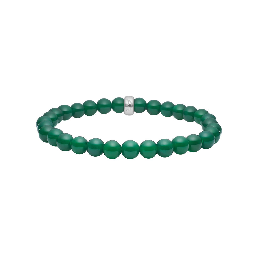 Green agate 6mm bracelet