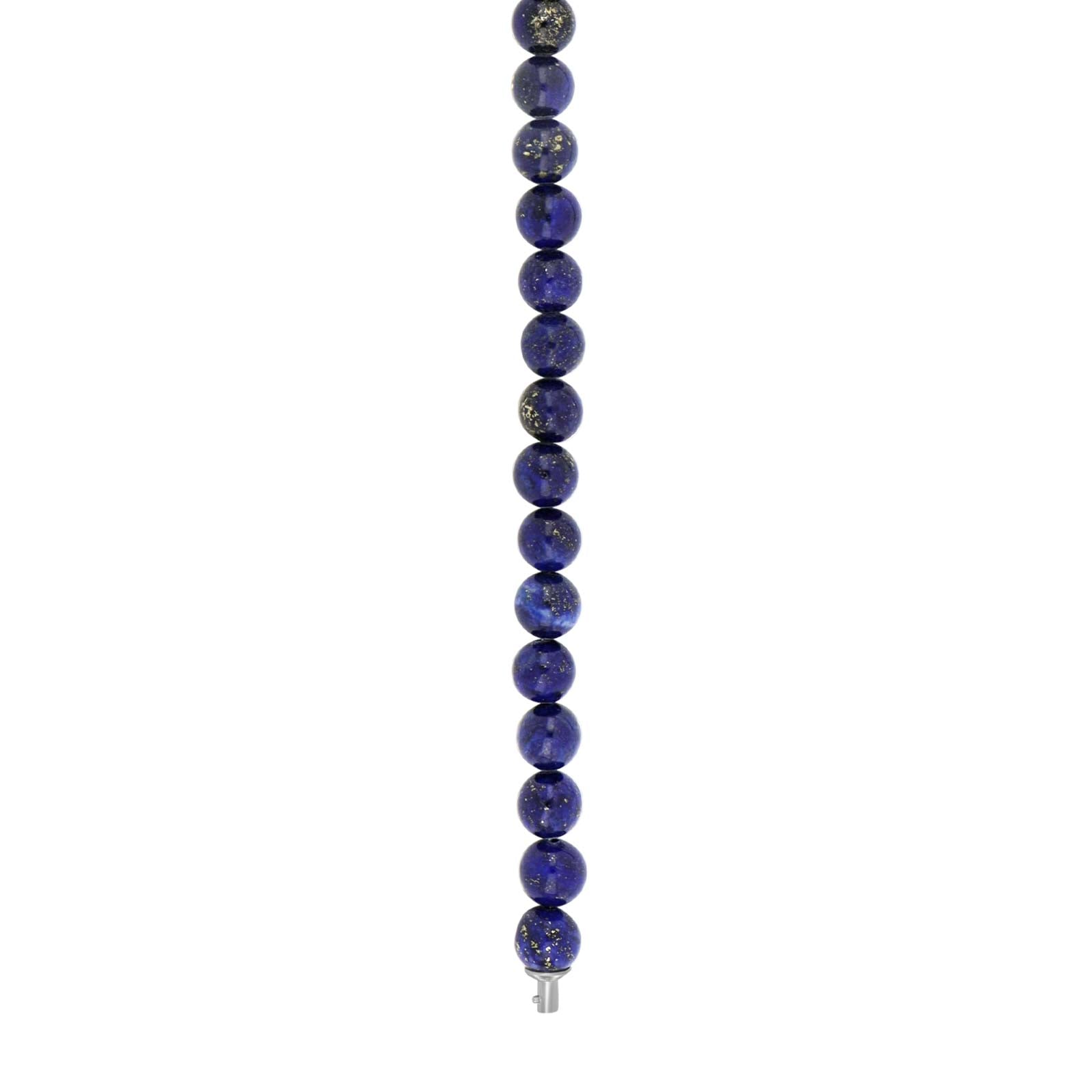 Blå lapis system-kæde 8mm Rhodineret / 45 · Struct asset 28712