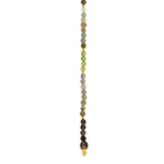 Rauchquarz, Labradorit, Peridot System-Kette 4mm