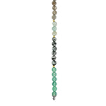 5mm green aventurine, dot jasper, amazonite