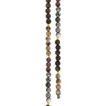 6mm dot jasper, brown snow flake jasper, sponge quartz, plated hematite