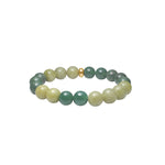 Grüner Achat, Jade 10mm Armband 10mm