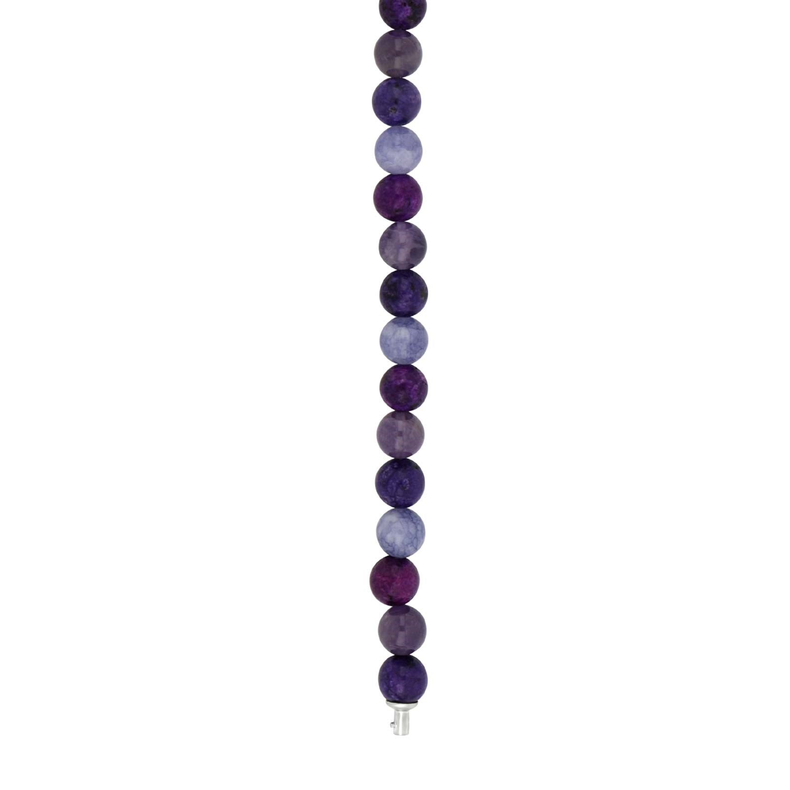 Amethyst, Jaspis, Schwammquarz System-Kette 8mm