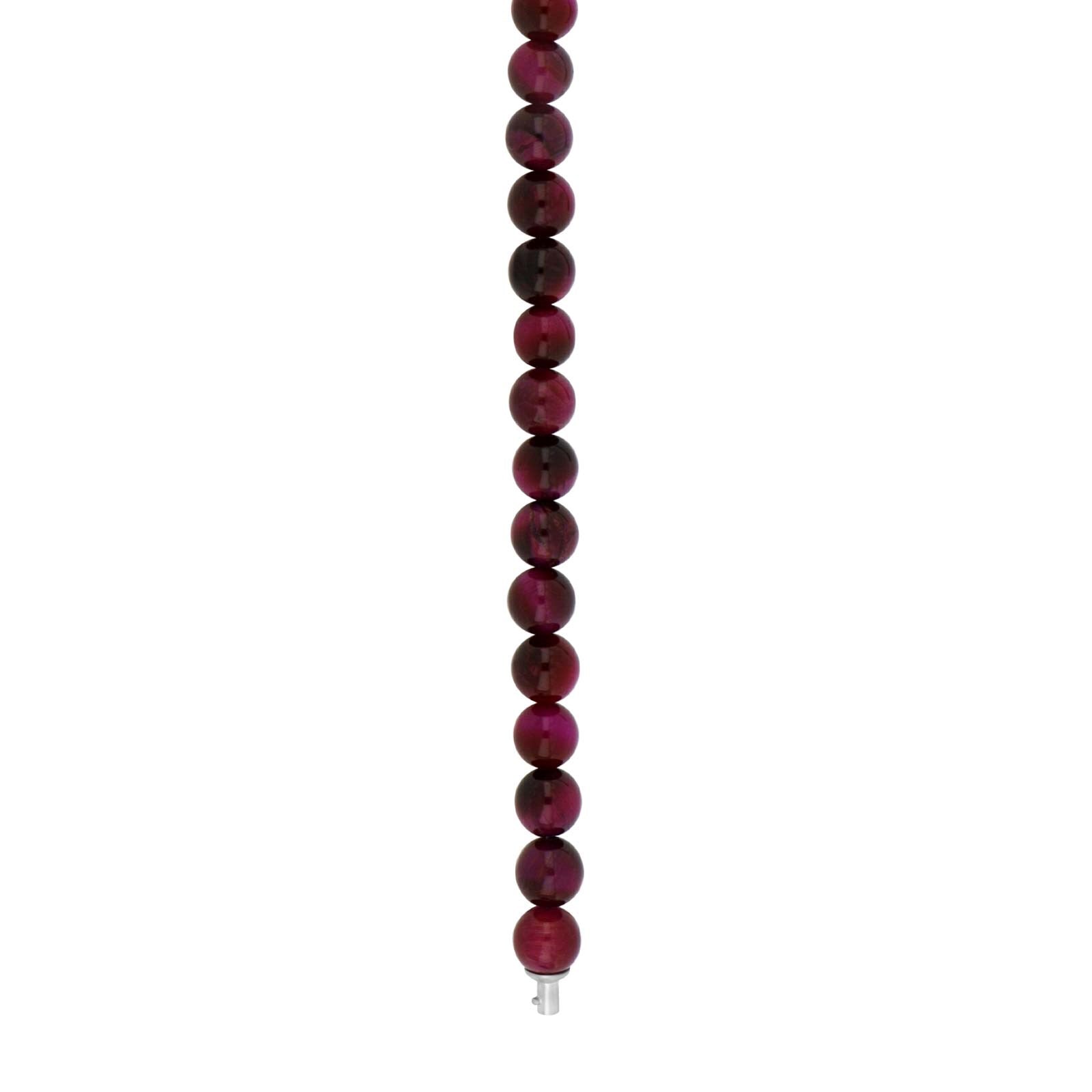 Pinkes Tigerauge System-Kette 8mm
