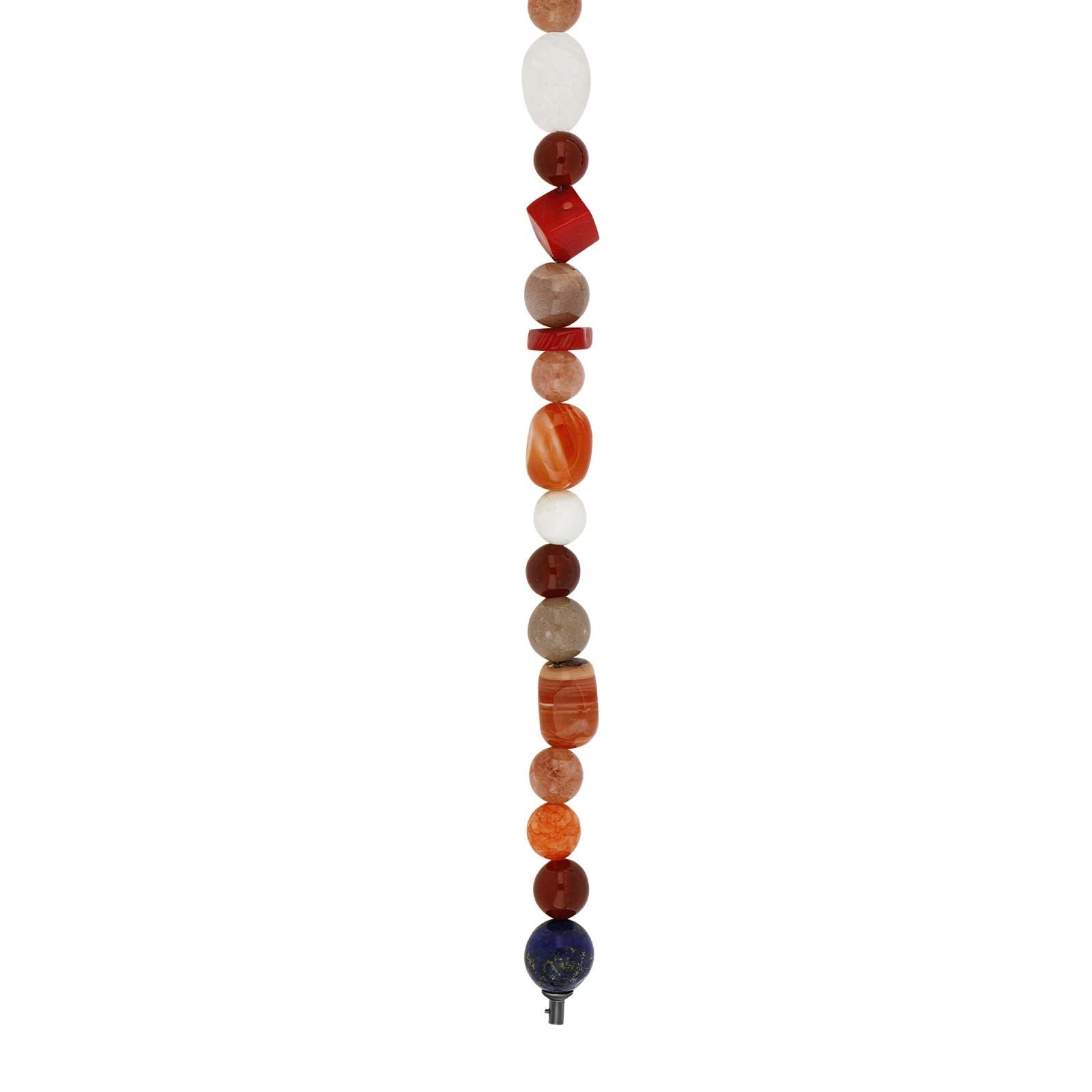 Lapis, Karneol, Quarzit, Sonnenstein, Mondstein, Bamboo Koralle System-Kette