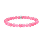 Pink sponge quartz 6mm bracelet
