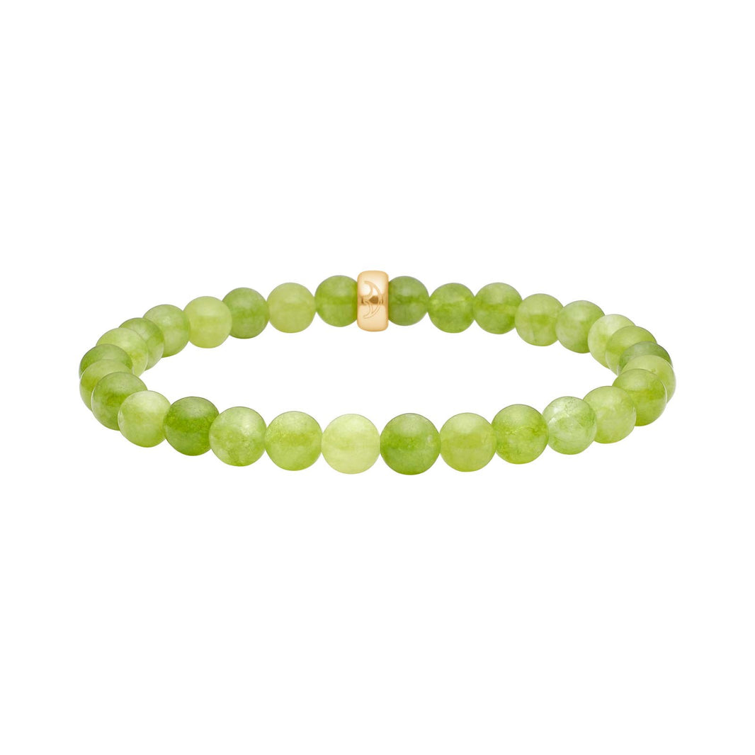 Grøn spong quartz 6mm armbånd