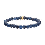 Blå spong quartz 6mm armbånd