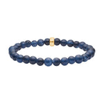 Blau Schwammquarz 6mm Armband