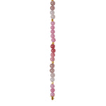 Rose quartz, Cherry quartz, Sponge quartz, gp. Hematite 6mm system-chain