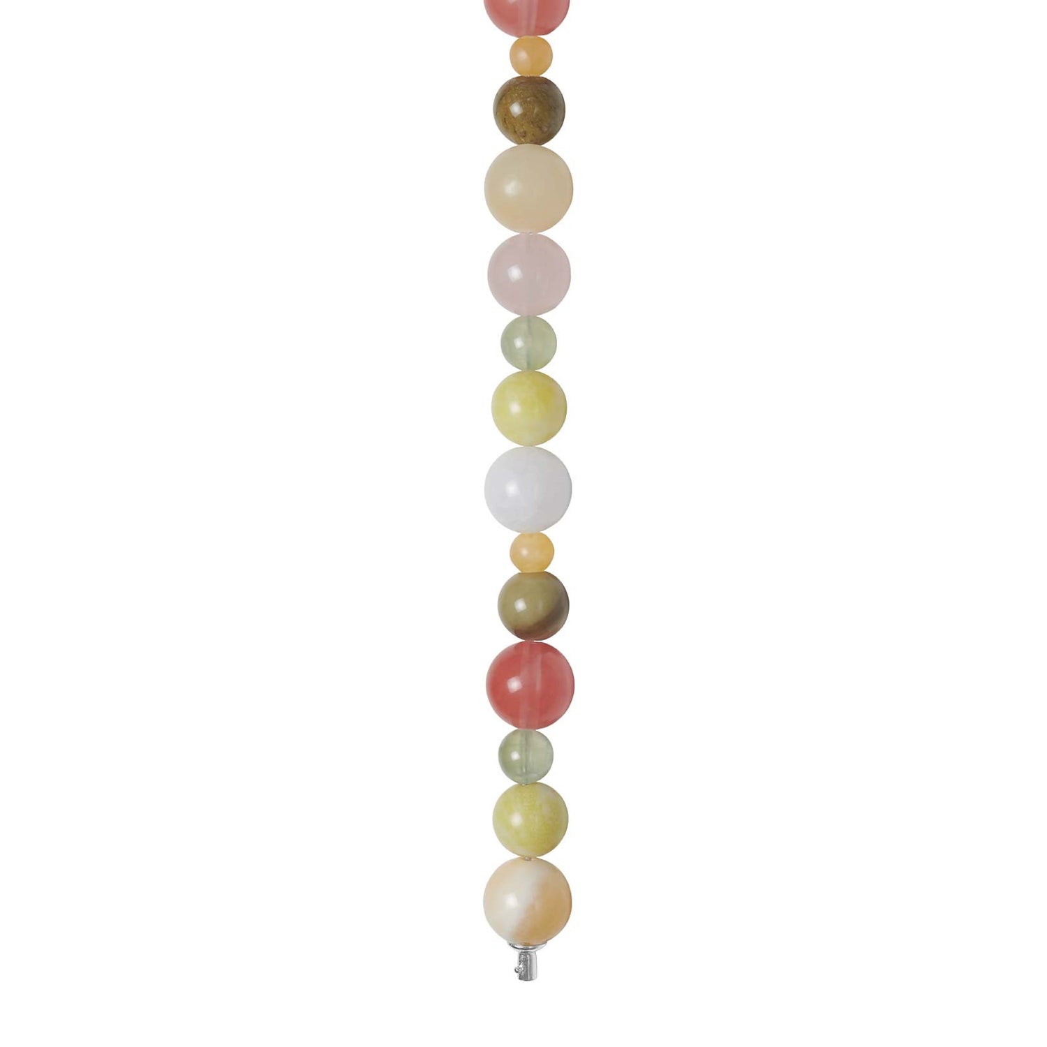 Rosenquarz, Musdart-Stein, Jade, Jaspis, Prehnit, Marmor 12mm System-Kette