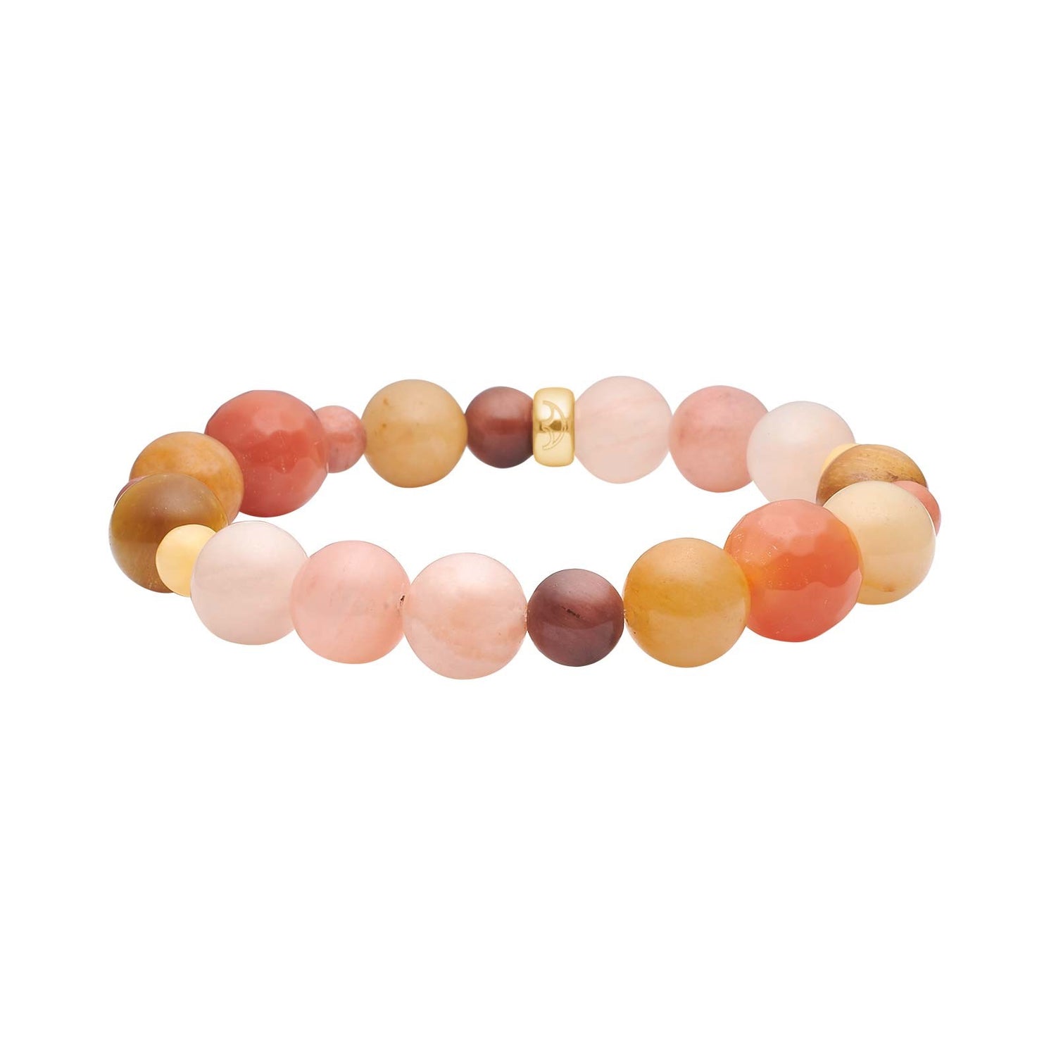 Aventurine, jade, agate, tiger eye 12mm Armband