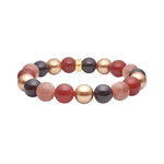 Sun stone, Carnelian, Garnet, MOP 12mm Armband