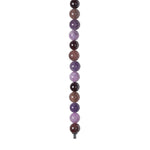 Amethyst, Kirschquarz, Schwammquarz, Granat 12mm System-Kette
