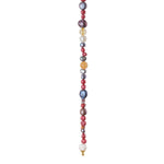 Citrine, quartz, emperor stone, aventurine, pearl system-chain